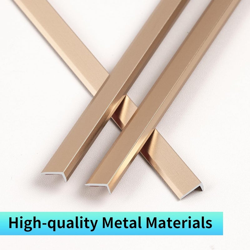 SELECT LIGHTING Peel and Stick Metal Edge for Hexagon Tiles (Brushed Gold,10 Piece) - Image 4
